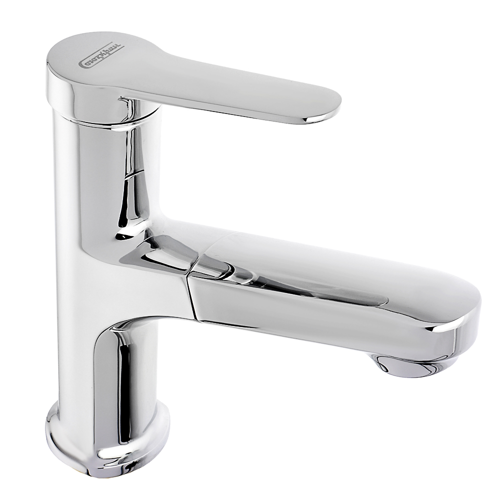 SoyuzKran Kitchen faucet, pull-out spout, ceramic. cartridge 40mm, chrome, zinc, SK01-E126