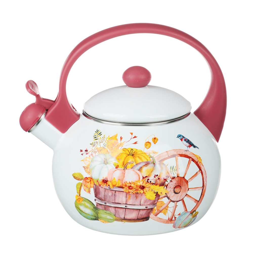 VETTA Flambé Enameled kettle with whistle 2.2 l, induction