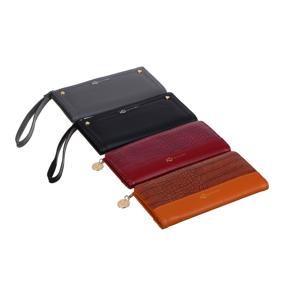 YL Women's wallet with compartment. for cards, PU, ​​19x10cm, 2 designs, KZh22-04