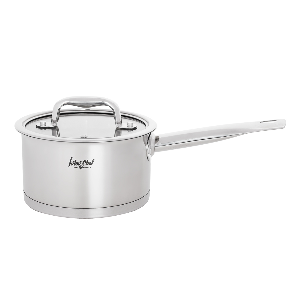 Ivlev Chef Royal Ladle 18x10cm 2.5l, glass. lid, induction, stainless steel 18/10