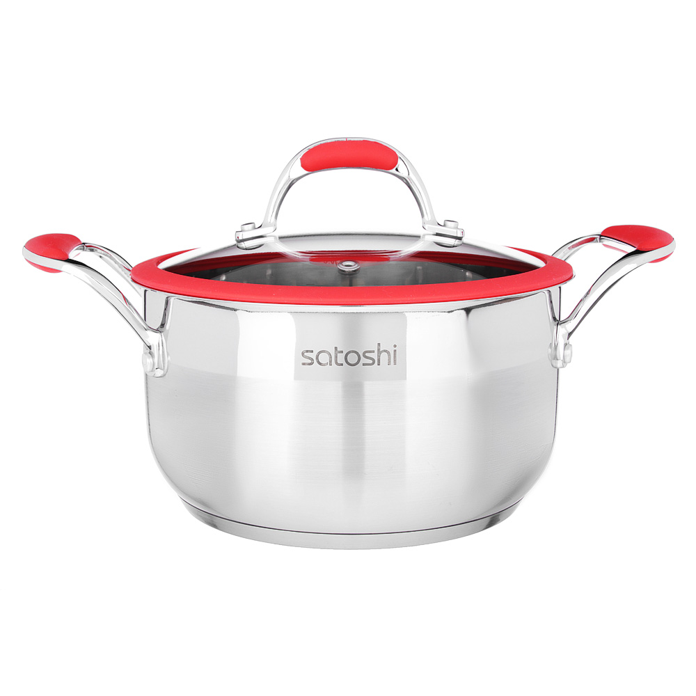 SATOSHI Venray Casserole 22x12cm 4.3l, with glass. lid, induction, stainless steel steel
