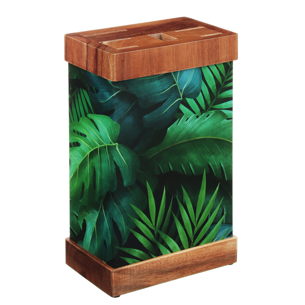 SATOSHI Knife holder Palms, cardboard, wood