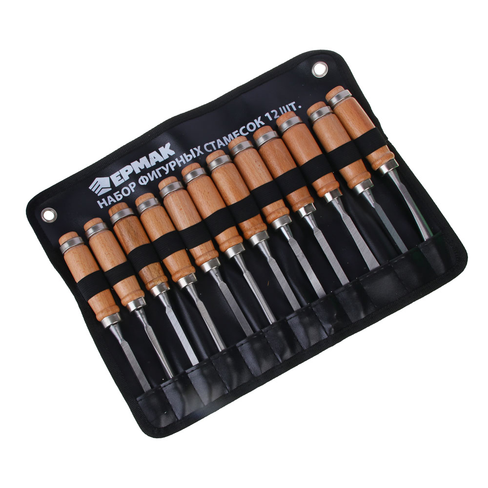 ERMAK Set of figured chisels 12 pcs