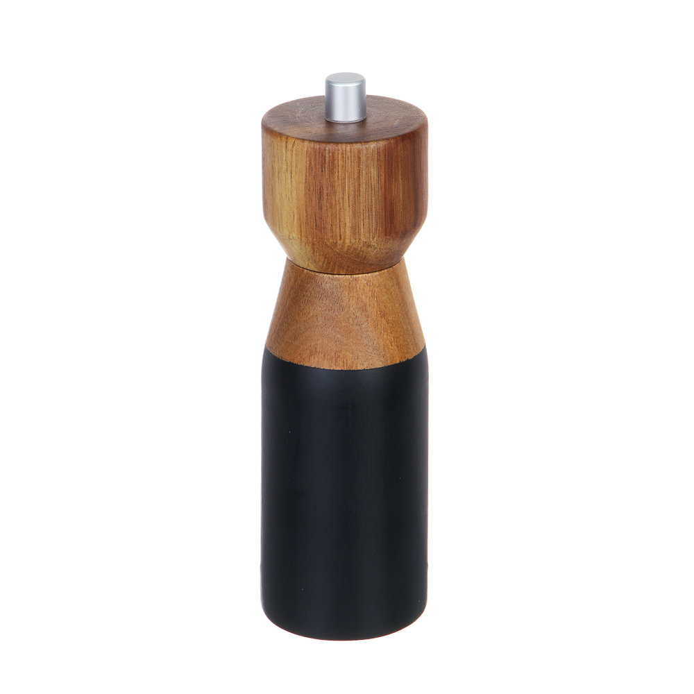 BY COLLECTION Spice grinder, 5.5x5.5x21.4cm, acacia