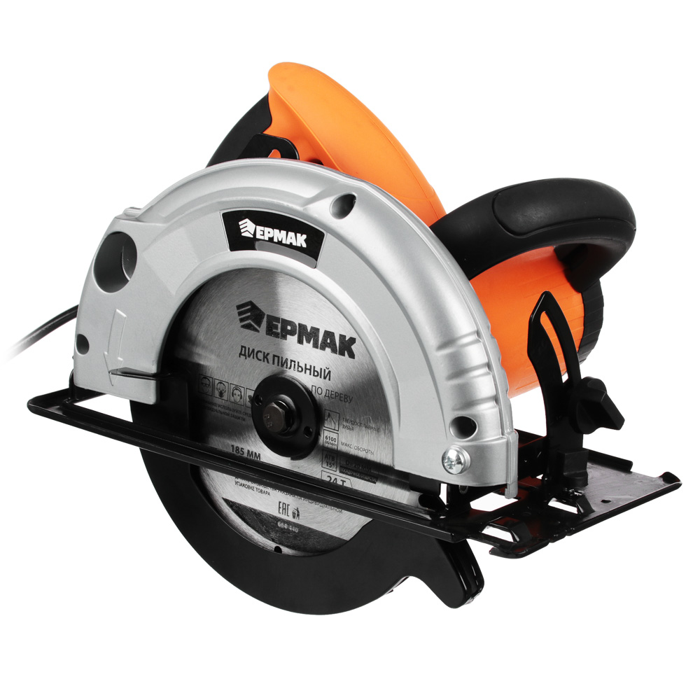 ERMAK Circular saw PD-185/1500, 1500 W, blade in com 185x 20 mm, 4700 rpm, max. cutting depth 65mm