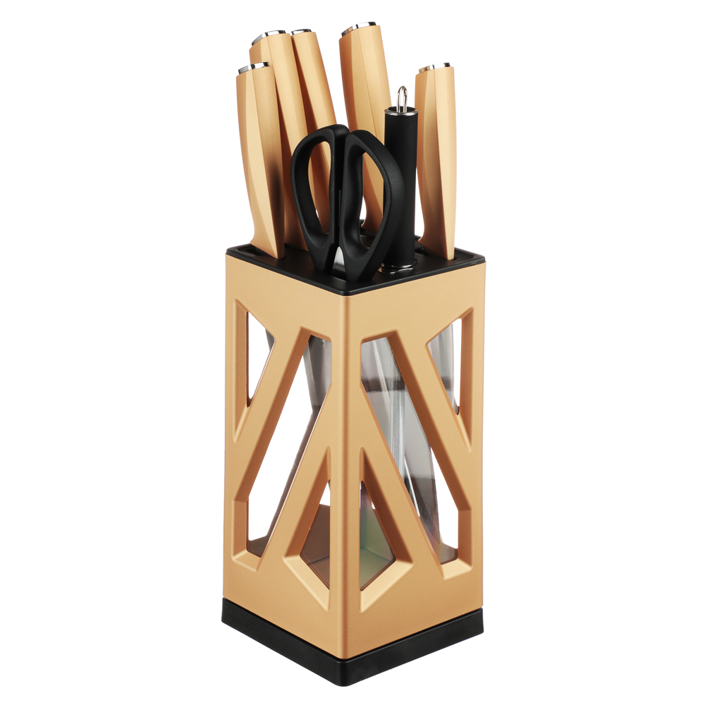 SATOSHI Anbon Set of kitchen knives 8pr, rotating stand