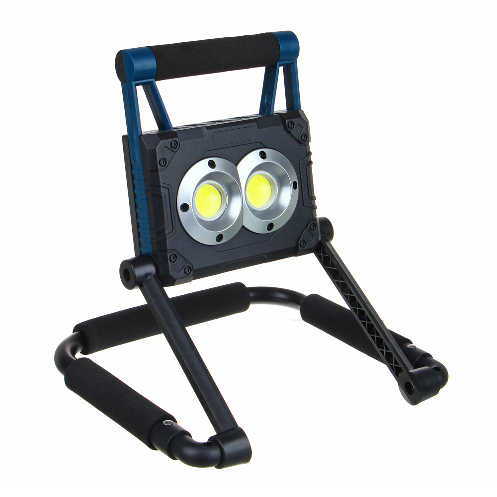 ERMAK LED spotlight, transformable, 30W, 1000 Lm, round diodes