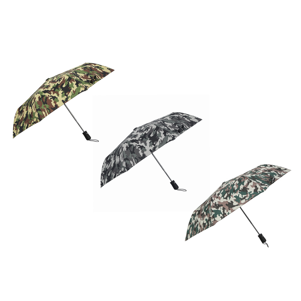 Men's umbrella, semi-automatic, alloy, plastic, polyester, 55cm, 8 spokes, 3 colors, RST3713A