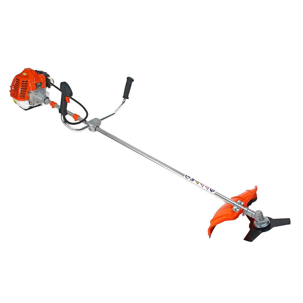 ERMAK Petrol trimmer, brush cutter 1.75 kW / 2.0 hp. Engine 43 cm3, blade 255 mm, reel 420 mm with fishing line 2.4 mm.