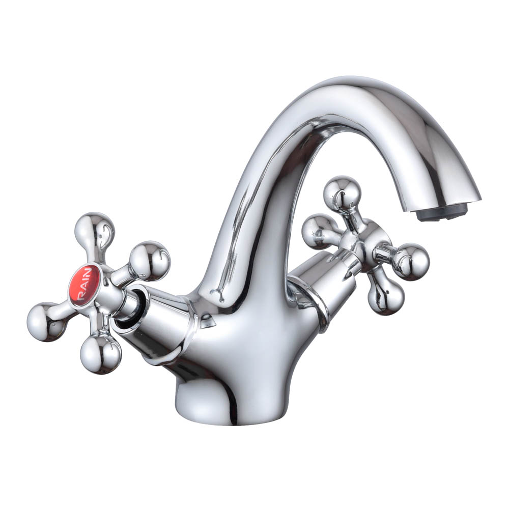 RAIN Basin mixer Jade, ceramic. crane axleboxes 1/2, brass, chrome