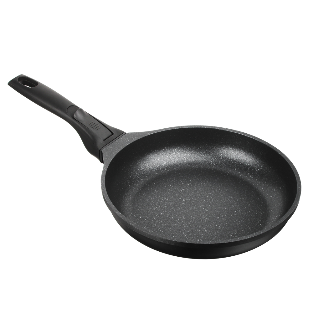 BY COLLECTION Cast frying pan, d=24cm, non-stick marble coating, induction, removable handle